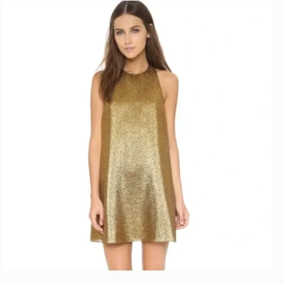Alice + Olivia | Dresses | Alice Olivia Harrison Flared Mini Dress Gold Metallic Size 2 | Poshmark Alice + Olivia | Dresses | Alice Olivia Harrison Flared Mini Dress Gold Metallic Size 2 | Poshmark